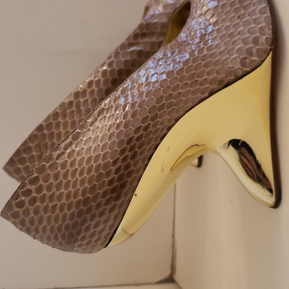 ♤ Claudio Merazzi Snake Snin Heels - Picture 4 of 8
